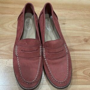 Red Suede Loafers
